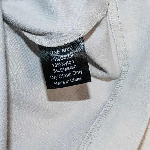 Jenni Kayne Light Gray Hoodie Poncho cape sweatshirt women's OS Kangaroo pocket - Picture 7 of 12